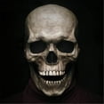 thumbnail image 1 of Máscara de Halloween, máscaras de calavera de cabeza completa aterradoras con mandíbula móvil, accesorios de esqueleto de látex realistas, disfraz de fiesta de Cosplay, 1 of 5