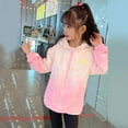 thumbnail image 5 of Vividxx Kids Fall Winter Coat Girls Gradient Heart Print Jacket Lightweight Windbreaker Outerwear For Autumn Outdoor Activities 3-4 Years, 5 of 9