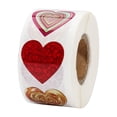 thumbnail image 4 of Pegatinas de corazón para el día de San Valentín, 500 pegatinas de corazón, etiquetas de corazón para niños, sobres, álbumes de recortes, tarjetas, , Impermeable, 4 of 8
