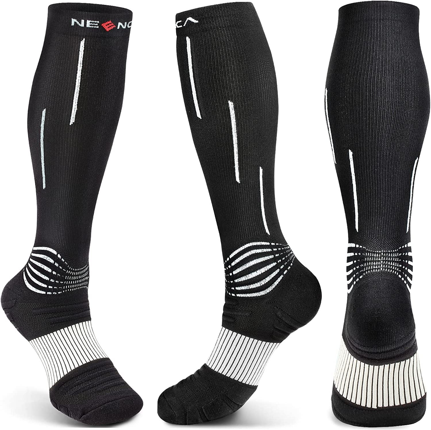 NEENCA Compression Socks, Medical Sports Calf Socks for Injury Recovery