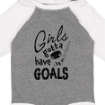thumbnail image 4 of Inktastic Girls Gotta Have Goals Hockey Player Girls Long Sleeve Baby Bodysuit, 4 of 5