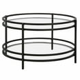 thumbnail image 5 of Evelyn&Zoe Robillard 32" Wide Round Coffee Table in Blackened Bronze, 5 of 7