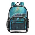 thumbnail image 4 of Iauyy Clear Backpack Heavy Duty PVC Transparent Backpack for College Workplace, Beautiful Sea Turtle, 4 of 8