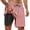 Red, variant on Telankuip Mens Red and White Stripes Printed Swim Trunks Trendy Drawstring Stretch Waisted Double-Layer Swim Shorts with Compression Liner Pockets Casual Loose Fit Beach Shorts Red XL