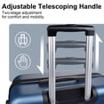 thumbnail image 5 of 3 Piece Hardshell Luggage Set Lightweight Suitcase with TSA Lock Spinner Wheels 20in/24in/28in(Dark Blue), 5 of 7