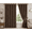 Brown, variant on Zudo Homes Modern Beige Textured Vertical Geometric Pattern Rod Pocket Room Darkening Bay Window Curtain Sets Curtains, 44 In x 60 In (2 Panels)