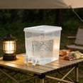 thumbnail image 6 of Two Compartment Drink Dispenser with Faucet, Large Capacity Beverage Container for Cold Drinks, Leak-Proof Refrigerator Pitcher for Parties, Camping, and Daily Use, 6 of 7