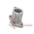 thumbnail image 3 of Motorcycle Carburetor Interface aluminium alloy Adapter Intake Manifold for Yamaha YBR125 125cc Euro 1 Euro 2 Models, 3 of 4