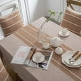 thumbnail image 2 of XmhyTop-A Rustic Rectangle Burlap Thick Tablecloth Cotton Linen Table Linens Tablecloths Waterproof Wrinkle Free Table Cover for Kitchen Dinning,55"x55", 2 of 3