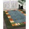 thumbnail image 3 of Ahgly Company Machine Washable Indoor Square Contemporary Dark Brown Area Rugs, 7' Square, 3 of 7