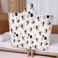 thumbnail image 5 of White Cow Head Dot Pattern Hooded Bath Towel，60"x35" for Ages 3 To 12 Kids, Quick Dry Lightweight Soft Microfiber Hood Beach Towel Cover Up for Kids, 5 of 7