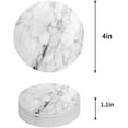 thumbnail image 1 of FMSHPON Marble Pattern Set of 4 Round Coaster for Drinks, Absorbent Ceramic Stone Coasters Cup Mat with Cork Base for Home Kitchen Room Coffee Table Bar Decor, 1 of 6