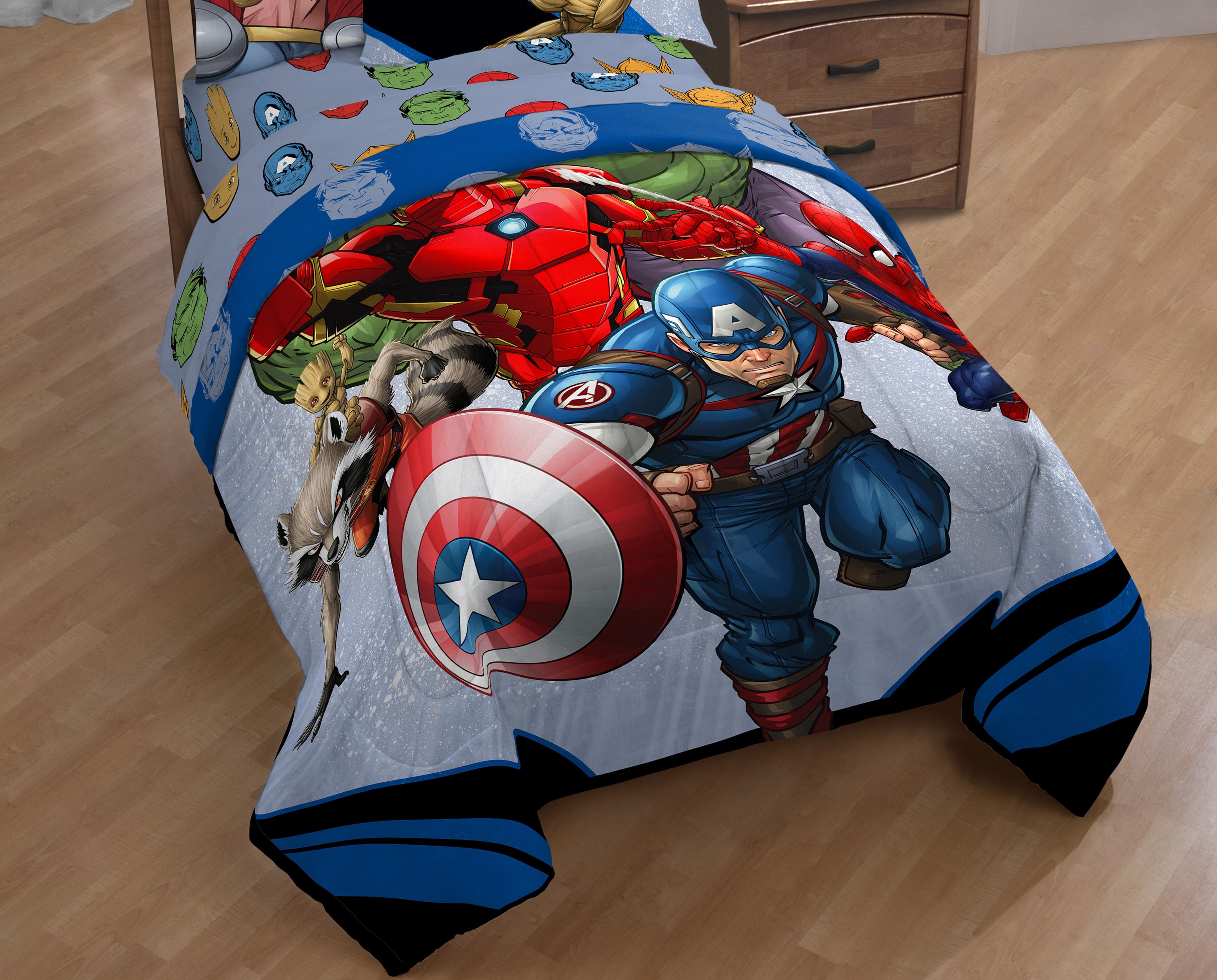 Marvel Avengers Fight Club Reversible Twin Full Comforter Bedding