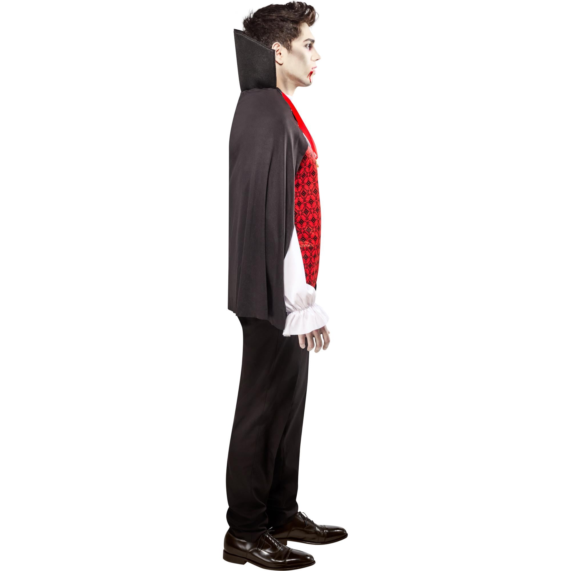 Vampire Halloween Costume for Adults, Men's Size L (36/38), by Way to Celebrate