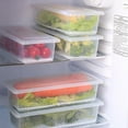 thumbnail image 5 of Fridge Organizer Bin,Clear Crisper with Drain Layer,Fruit Containers for Fridge,Fresh Keeper Box Container with Lid, 5 of 6