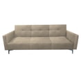 thumbnail image 1 of Sofa Cama Reclinable El Bazar Store Paris Terciopelo Beige Futón 3 posiciones Brazos movibles Sala, 1 of 8