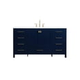 thumbnail image 3 of 60 inch single bathroom vanity in blue, 3 of 8