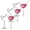6 SET, variant on Bird Bam Bird-Shaped Cocktail Glasses, 5oz Unique Stemless Martini Set of 2 / 4 / 6 for Wine and Champagne