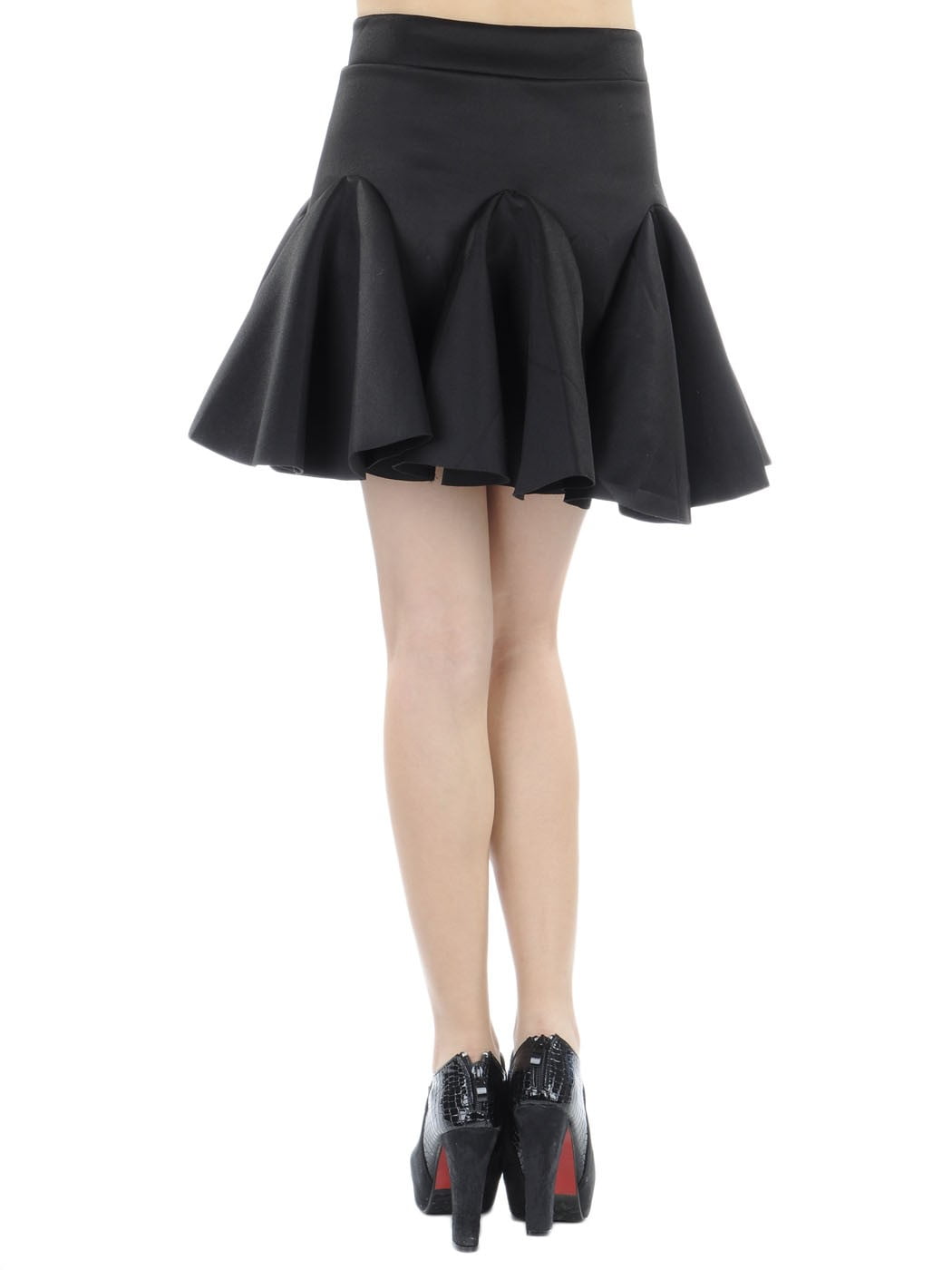 flared ruffle skirt