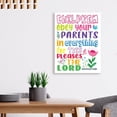 thumbnail image 2 of Aaheei Bible Verses Canvas Wall Art for Kids, Children Obey Parents in Lord - Christian Religious Canvas Wall Decor for Nursery, Classroom, Bedroom, 2 of 5