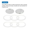 thumbnail image 4 of Uxcell Stovetop Espresso Maker Parts 1 Filter and 6 Silicone Gasket Seals 82x71x5.5mm for 12-Cup Mocha Coffee Maker Pot, 4 of 4