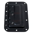 thumbnail image 3 of 8 PACK - Griffin Recessed Speaker Cabinet Handles for Rack Road Flight Case Spring Loaded Flush Metal Flip Pull with Grip Rubber Padding for Trunk Chest Carry Case DJ PA Pro-Audio Stage Gear Parts, 3 of 11