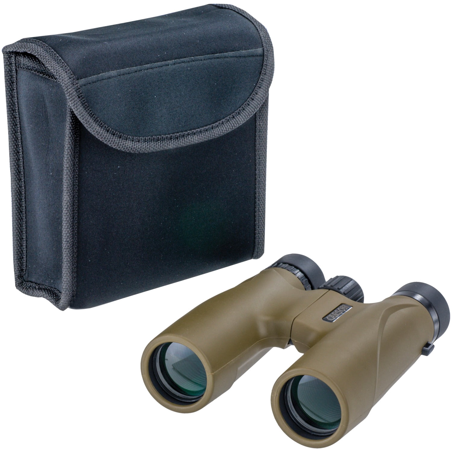Carson Stinger 12x32mm Compact and Lightweight Binoculars - Includes Pouch, Wrist Strap, and Lens Cloth