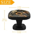 thumbnail image 4 of 4 Pcs Cabinet Handle Drawer Pulls Sunflower Skull Knobs with Screws Square Furniture Office Cabinet Knob Decoration, 4 of 7