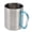 Blue Handle, variant on NFTIGB 12.2 oz / 360ml Stainless Steel Coffee Mug with Double Wall Insulation and Comfortable Blue Handle for Camping and Outdoor Travel