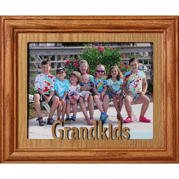 8X10 Grandkids Landscape Picture/Photo Laser Name Frame Gift For