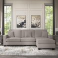 thumbnail image 4 of Bush Furniture's Stockton 102W Sectional Couch w/ Reversible Chaise Lounge Beige, 4 of 9