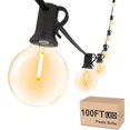 thumbnail image 1 of Luces de cadena para exterior Svater de 30 m, impermeables, G40, regulables, 1 of 9