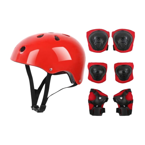 Kids Helmet with Sports Protective Gear Set Adjustable Helmet Knee Elbow Pads Wrist Guards for Boys Girls Cycling Skateboard Roller Skating Scooter