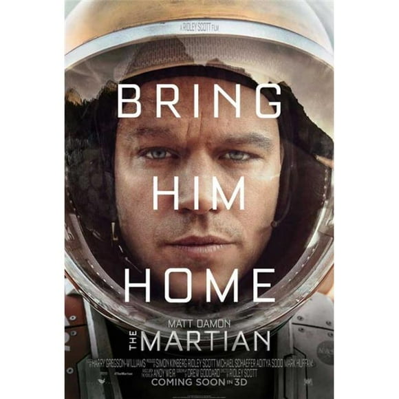 Pop Culture Graphics MOVGB03545 The Martian Movie Poster, 27 x 40