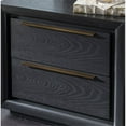 thumbnail image 5 of HFO Avery 2-Drawer Modern Wood Night Stand with USB Port in Black, 5 of 9
