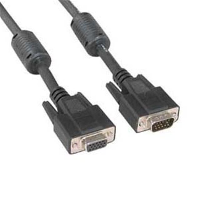 Eagle Electronics 180465 15Ft Super Shield SVGA Male to Female Cable with Ferrite Core