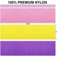 thumbnail image 3 of EcoNesxp Purple African Bath Sponge Bath Body Scrubber Pink 3-Piece Set African Mesh Sponge African Exfoliating Net African Bath Sponge African Scrub Long Net African Face Washing Net Bath Body Scrub, 3 of 5