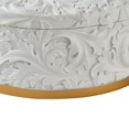 thumbnail image 4 of Benzara BM240880 Jewelry Box with Baroque Scroll Design & Crystal Accent, White, 4 of 5