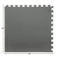 thumbnail image 2 of Foam Flooring Tiles – 18-Pack Interlocking EVA Foam Pieces – Non-Toxic Floor Padding for Playroom, Gym, or Basement by Stalwart (Gray), 2 of 3