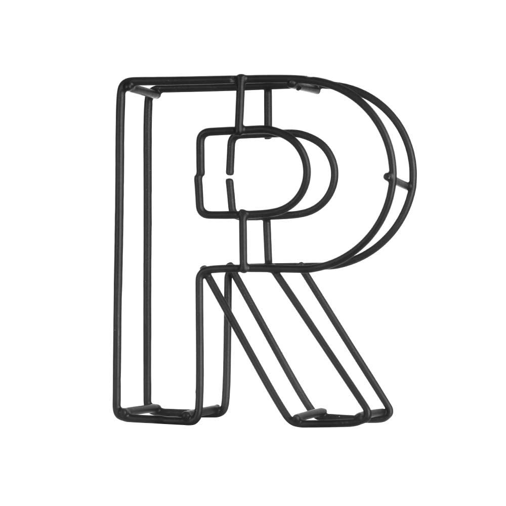 Black Art Uppercase Adornment Alphabet Wrought Iron Photo Props House ...