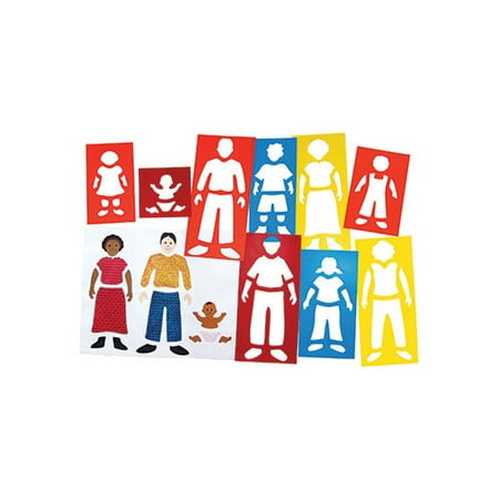 Roylco Inc Fabulous Family Portrait Stencils