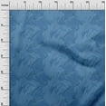 thumbnail image 3 of oneOone Rayon Medium Blue Fabric Abstract Dress Material Fabric Print Fabric By The Yard 56 Inch Wide, 3 of 5