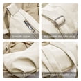 thumbnail image 6 of Beautynvta Trendy Leather Crossbody Bag for Women, Shoulder Handbag with Adjustable Strap, Casual Bag Crossbody Purse for Travel, White, 6 of 6