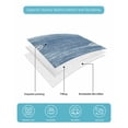 thumbnail image 4 of Twin Quilt Bedding Set, Blue Coastal Nautical Reversible Summer Quilt 3 Pieces, Summer Ocean Sea Waves Starfish Coral Lightweight Bedspreads Coverlets with 2 Pillow Shams for All Seasons, 4 of 5