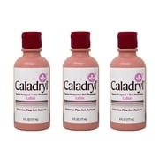 Caladryl Topical Skin Protectant Calamine Plus Itch Reliever Lotion, Pink - 6 Oz, 3 Pack