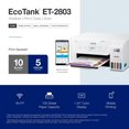 thumbnail image 2 of Epson EcoTank ET-2803 Wireless Color All-in-One Cartridge-Free Supertank Printer with Scan and Copy, 2 of 7