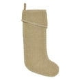 thumbnail image 3 of VHC Brands Solid Burlap Farmhouse Christmas Stocking, 20x11, Nowell Natural, 3 of 4