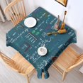 thumbnail image 2 of Math Equations Lab Tools Blue Pattern Square Tablecloth,Waterproof Square Table Cover,Wipeable Spillproof Washable Table Cover for Home Kitchen Party Decor 42"X42"(107x107cm), 2 of 6