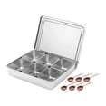 thumbnail image 3 of Tnarru Seasoning Box Spice Jars Kitchen Organizer Gadgets Baking Tool Seasoning Bottle Containers Ingredients Box for Home Restaurant 6 grid, 3 of 8