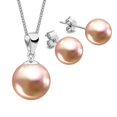 thumbnail image 1 of Set Collar Dije Perla Aretes Poste Zvezda Plata 0.925 Mujer dorado Unitalla, 1 of 4